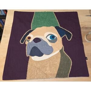 NWOT Pug pillowcase 20x20 SAATVIK